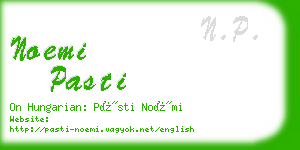 noemi pasti business card